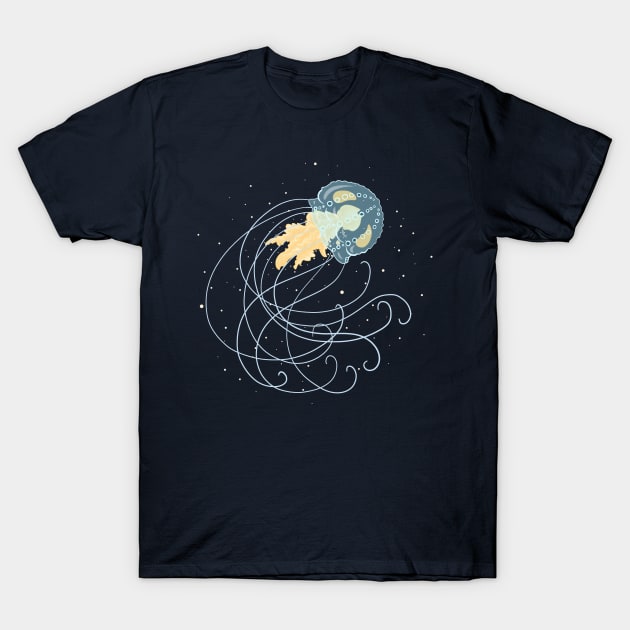 Cosmic Jellyfish T-Shirt by Inklings of Grace